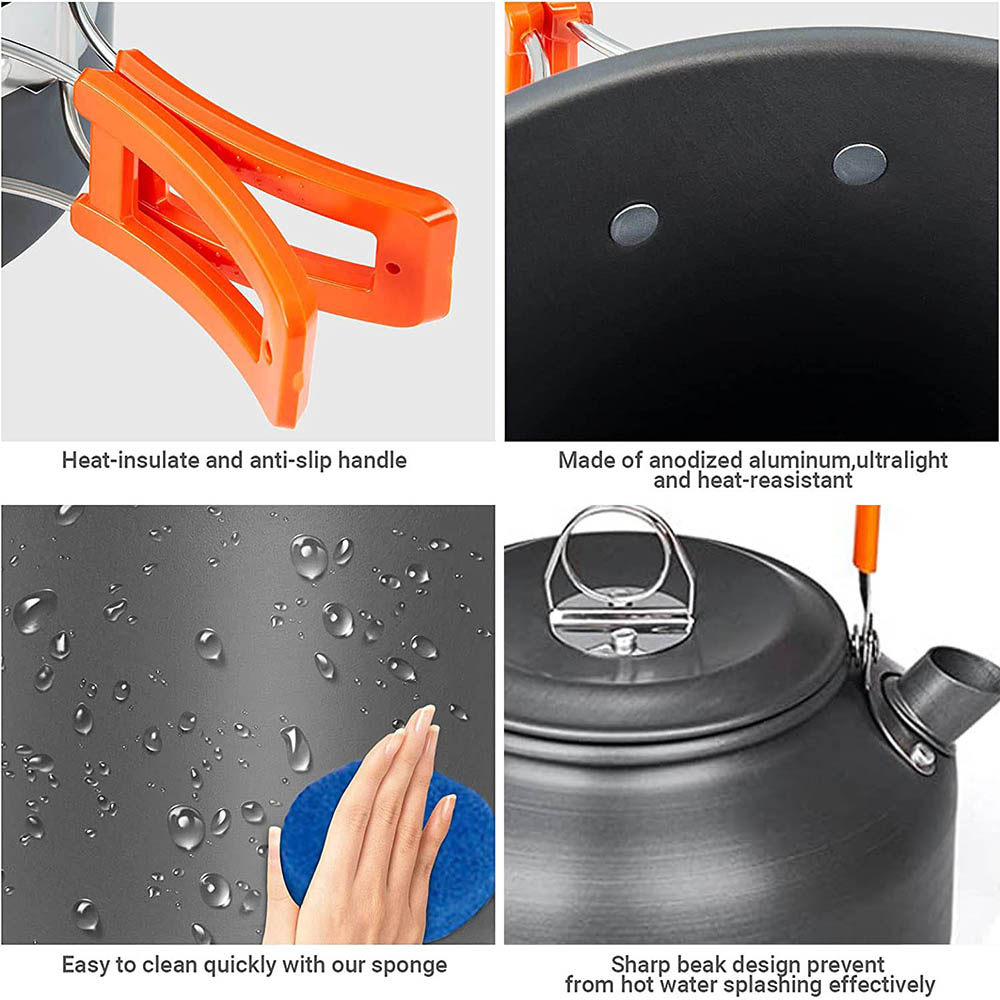 1 ชิ้น/1 เซ็ตชุดเครื่องครัวตั้ - Camping Cooking Kits บทวิจารณ์และราคา