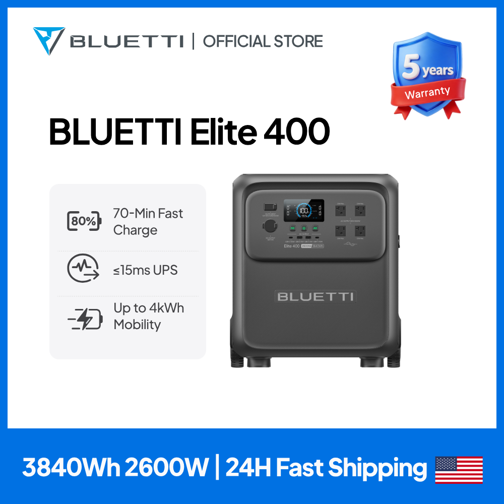 BLUETTI Elite 400 2600W 3840Wh - Camping Cooking Utensils Kit บทวิจารณ์และราคา
