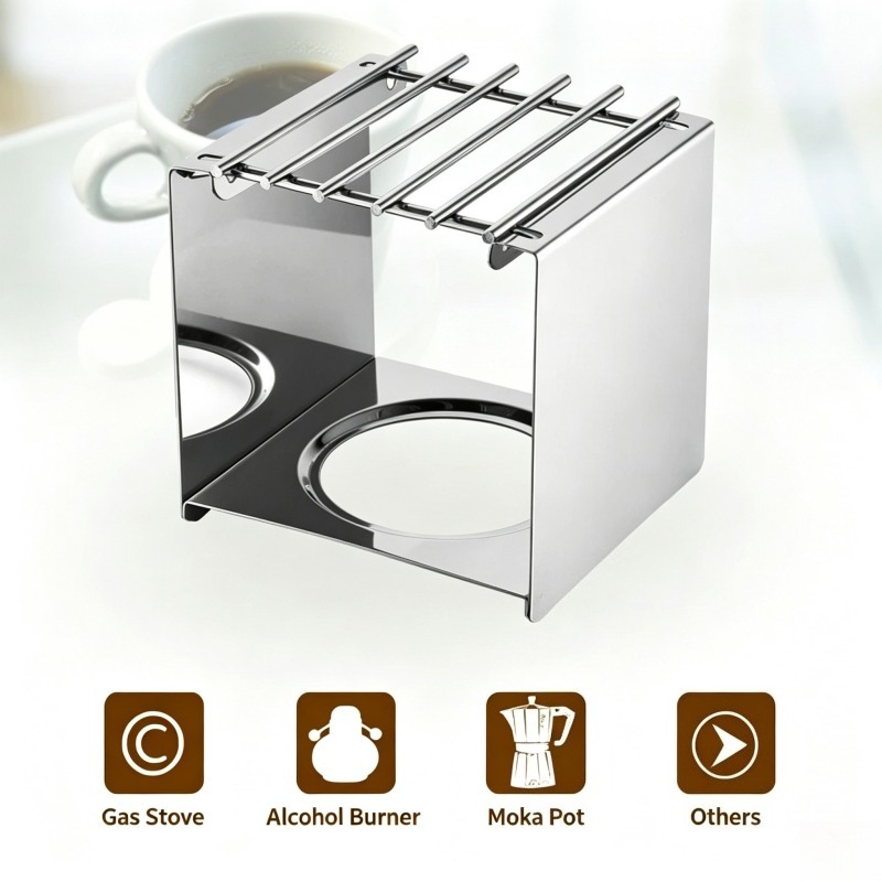 ขาตั้งเตาสแตนเลสทรงสี่เหลี่ยมส - Camping Cooking Pot Stainless Steel บทวิจารณ์และราคา