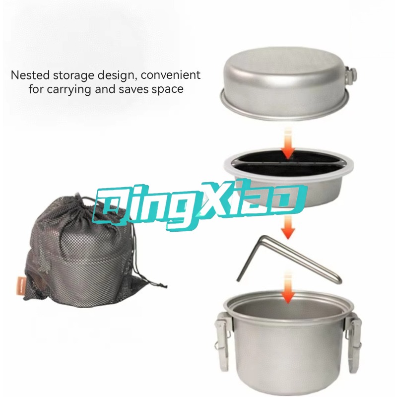 หม้อสแตนเลส 304 สำหรับแคมป์ปิ้ - Camping Cooking Pot Stainless Steel บทวิจารณ์และราคา