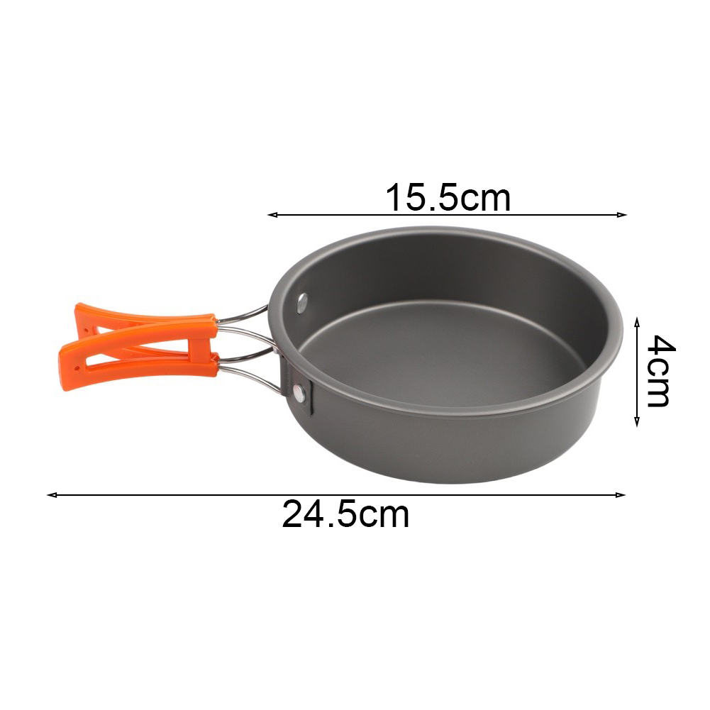 กระทะทอดอลูมินา 1 ชิ้น นำความร - Camping Cooking Frying Pan บทวิจารณ์และราคา