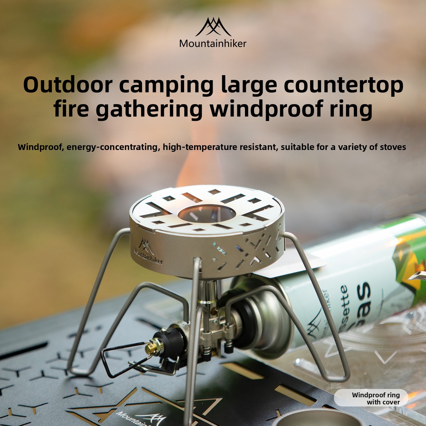 MOUNTAINHIKER แหวนกันลมพร้อมฝา - Camping Cooking Ring บทวิจารณ์และราคา