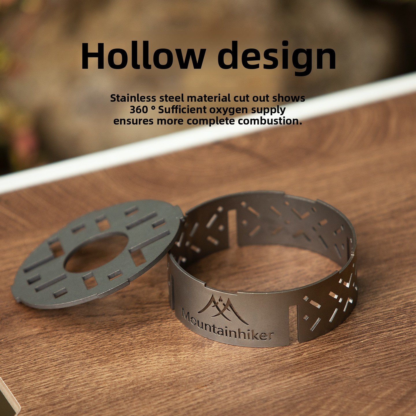MOUNTAINHIKER แหวนกันลมพร้อมฝา - Camping Cooking Ring บทวิจารณ์และราคา