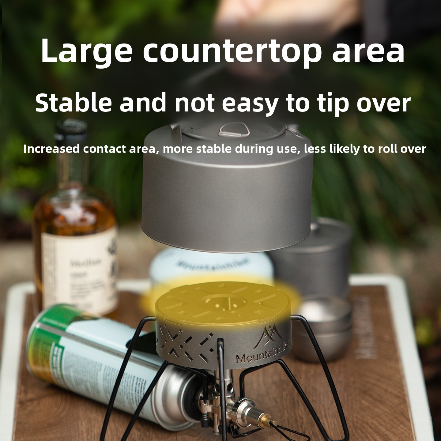 MOUNTAINHIKER แหวนกันลมพร้อมฝา - Camping Cooking Ring บทวิจารณ์และราคา