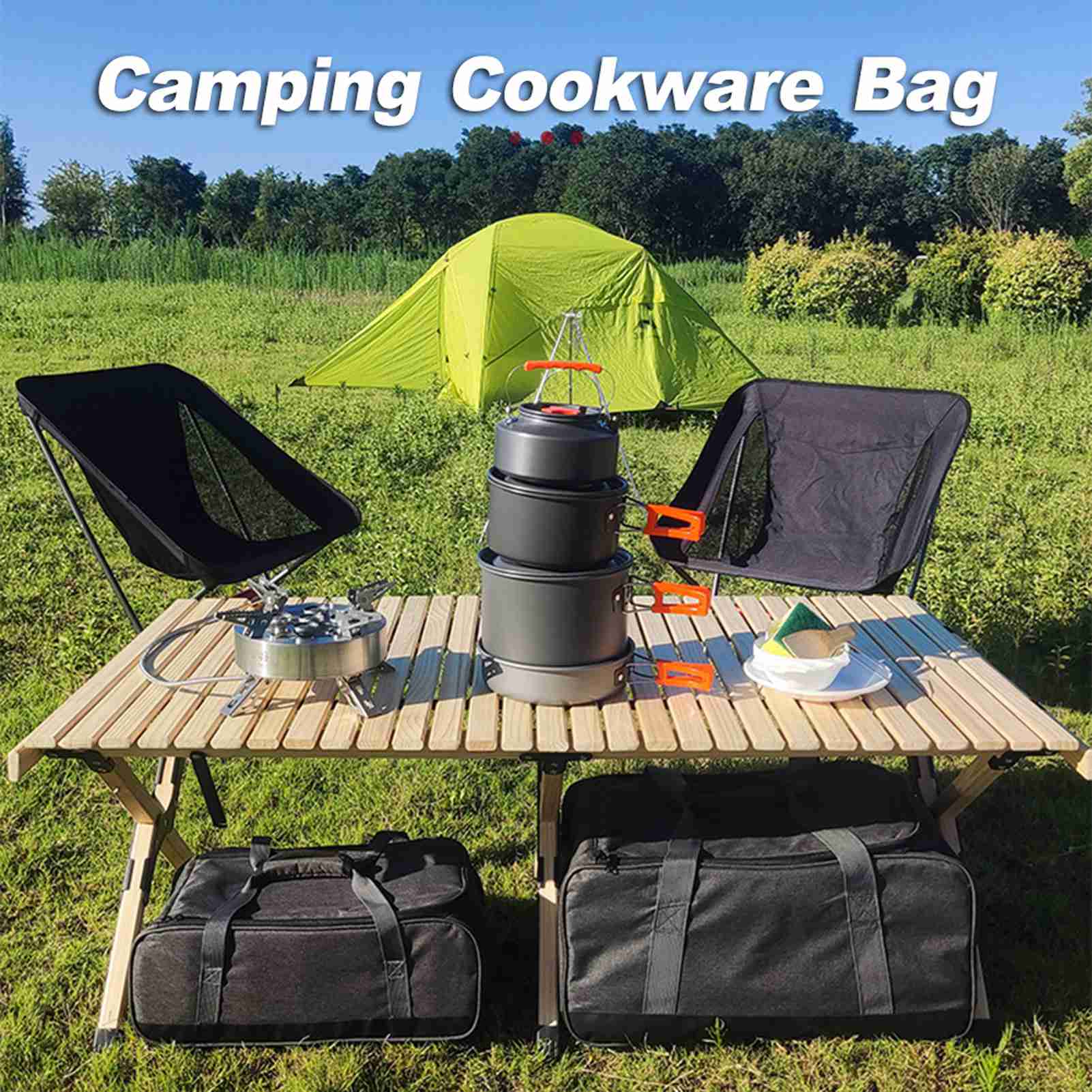 กระเป๋าใส่ทําอาหาร กระเป๋าใส่เ - Camping Cooking On Fire บทวิจารณ์และราคา