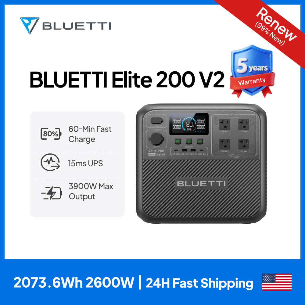 【รีนิว】BLUETTI Elite 200 V2 สถ - Camping Cooking Utensils Kit บทวิจารณ์และราคา