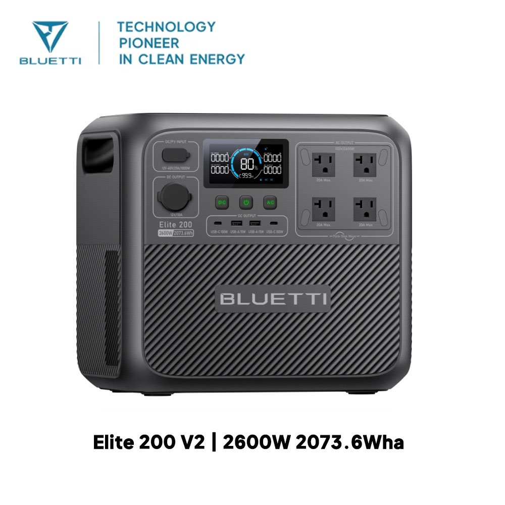 【รีนิว】BLUETTI Elite 200 V2 สถ - Camping Cooking Utensils Kit บทวิจารณ์และราคา