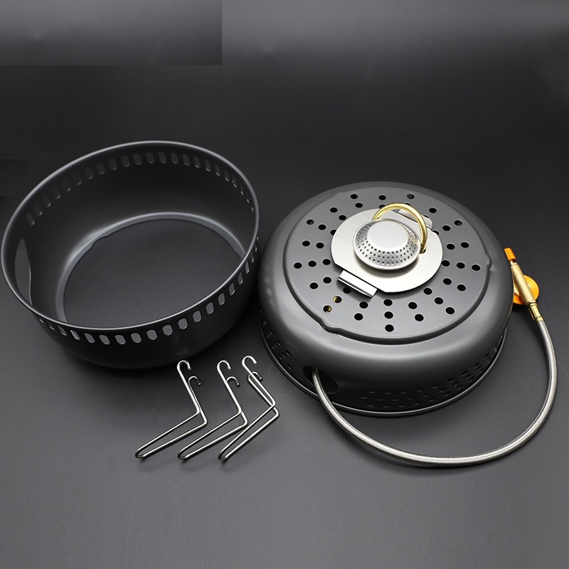 ชุดหม้อกระทะเตาแคมป์ปิ้งอัลลอย - Camping Cooking Pots And Pans Set บทวิจารณ์และราคา