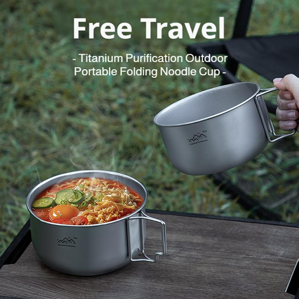 ชุดเครื่องครัวไทเทเนียมน้ำหนัก - Camping Cooking Pot Stainless Steel บทวิจารณ์และราคา