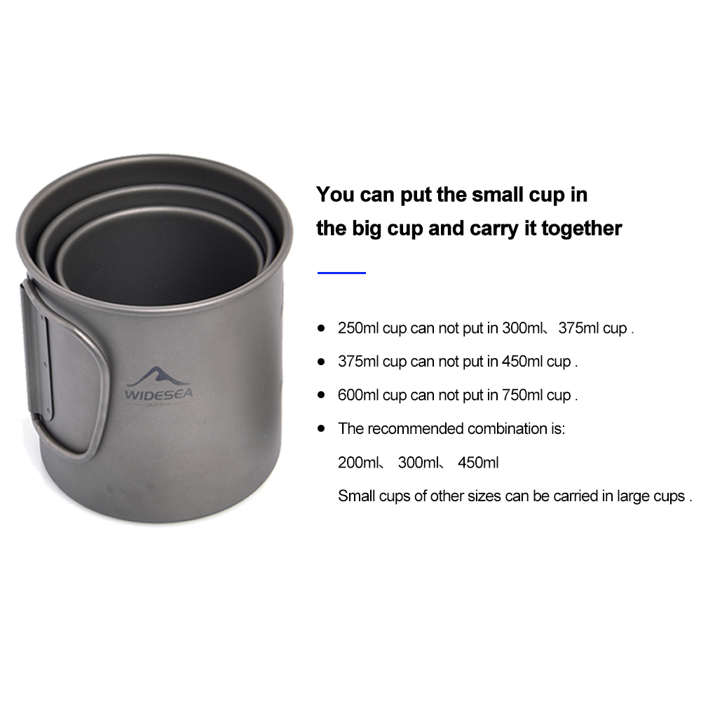 Widesea Camping Mug ถ้วยไทเทเน - Quechua Camping Cooking Set บทวิจารณ์และราคา
