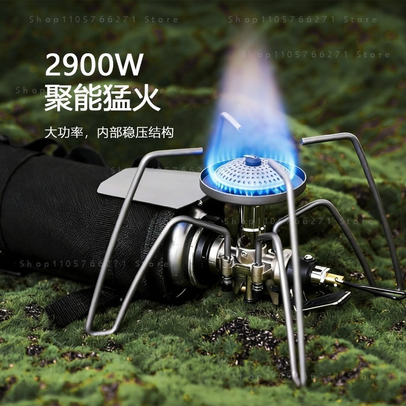 เตาแก๊สแบบพกพาพร้อมตัวปรับแรงด - Camping Cooking Gas Stove บทวิจารณ์และราคา