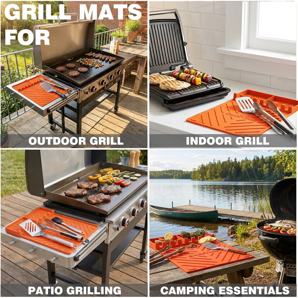 แผ่นรองย่างซิลิโคนหรืออุปกรณ์เ - Camping Cooking บทวิจารณ์และราคา