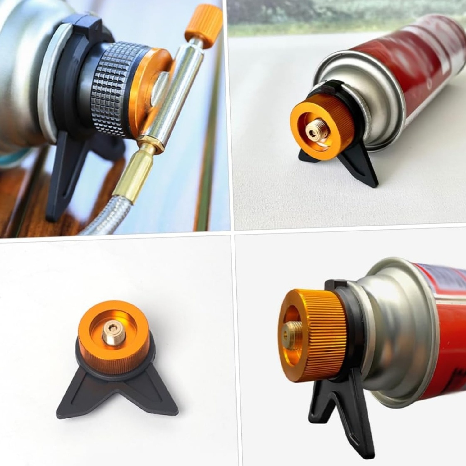 อะแดปเตอร์ถังแก๊สโพรเพน อุปกรณ - Camping Cooking Gas Stove บทวิจารณ์และราคา