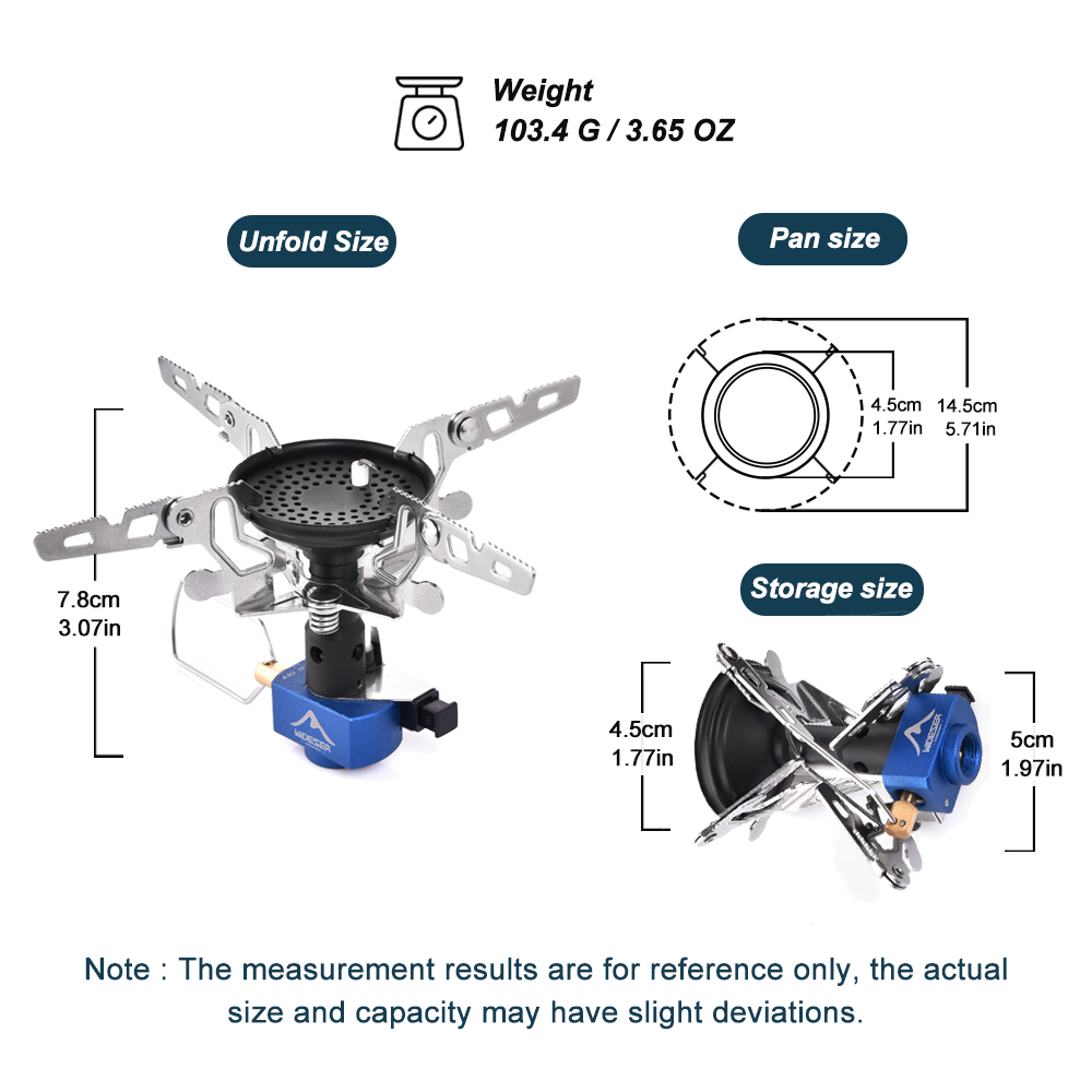 เตาแก๊สปิกนิกสำหรับตั้งแคมป์กล - Camping Cooking Gas Stove บทวิจารณ์และราคา