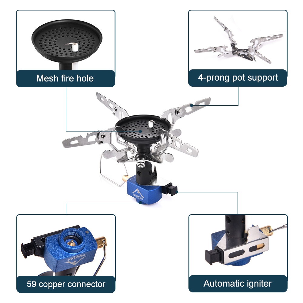 เตาแก๊สปิกนิกสำหรับตั้งแคมป์กล - Camping Cooking Gas Stove บทวิจารณ์และราคา