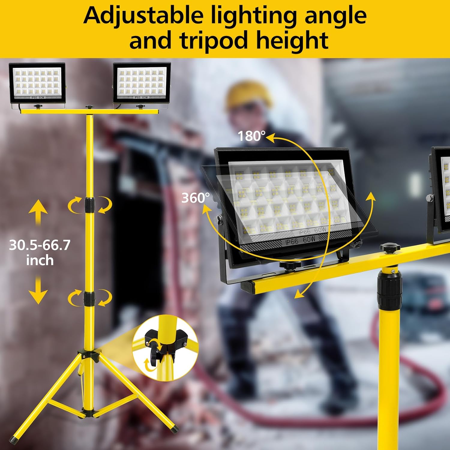 ไฟ LED ทำงานพร้อมขาตั้งปรับได้ - Camping Cooking Tripod บทวิจารณ์และราคา