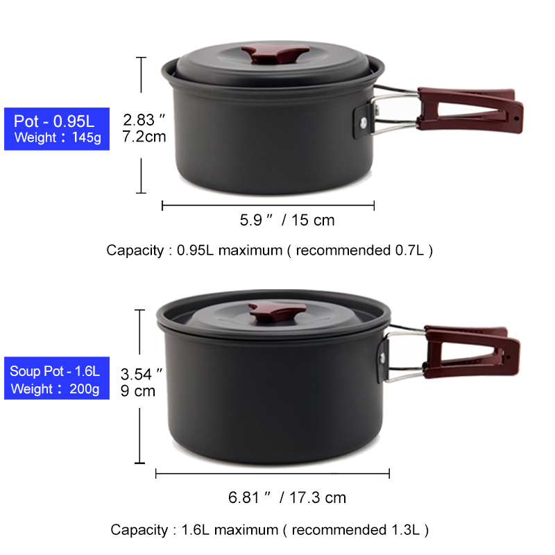 Widesea Camping ชุดเครื่องครัว - Quechua Camping Cooking Set บทวิจารณ์และราคา