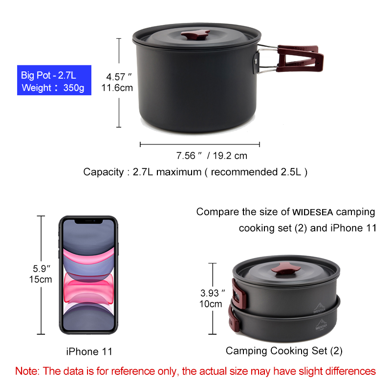 Widesea Camping ชุดเครื่องครัว - Quechua Camping Cooking Set บทวิจารณ์และราคา