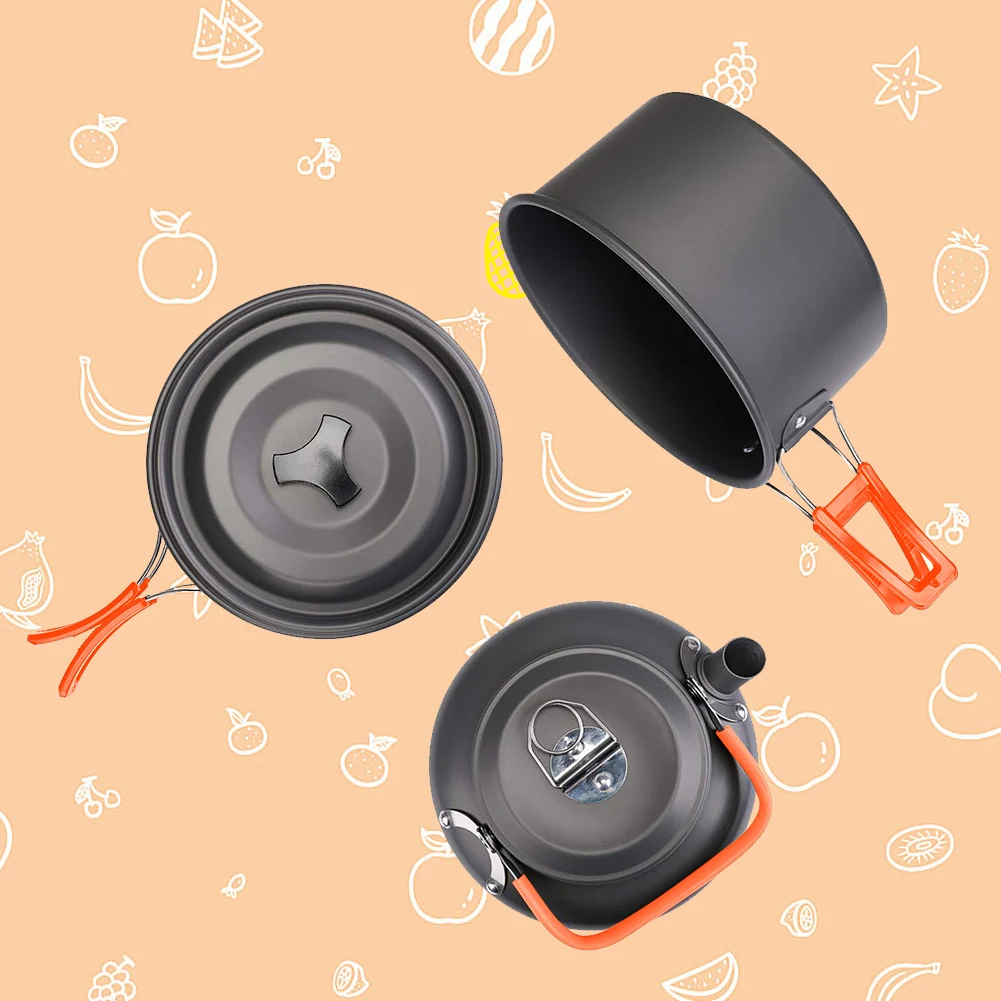 ชุดเครื่องครัวสำหรับตั้งแคมป์  - Camping Cooking Pots And Pans Set บทวิจารณ์และราคา
