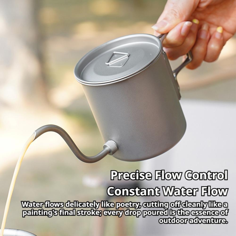กาต้มน้ำไทเทเนียมบริสุทธิ์ 420 - Camping Cooking Set Lightweight บทวิจารณ์และราคา
