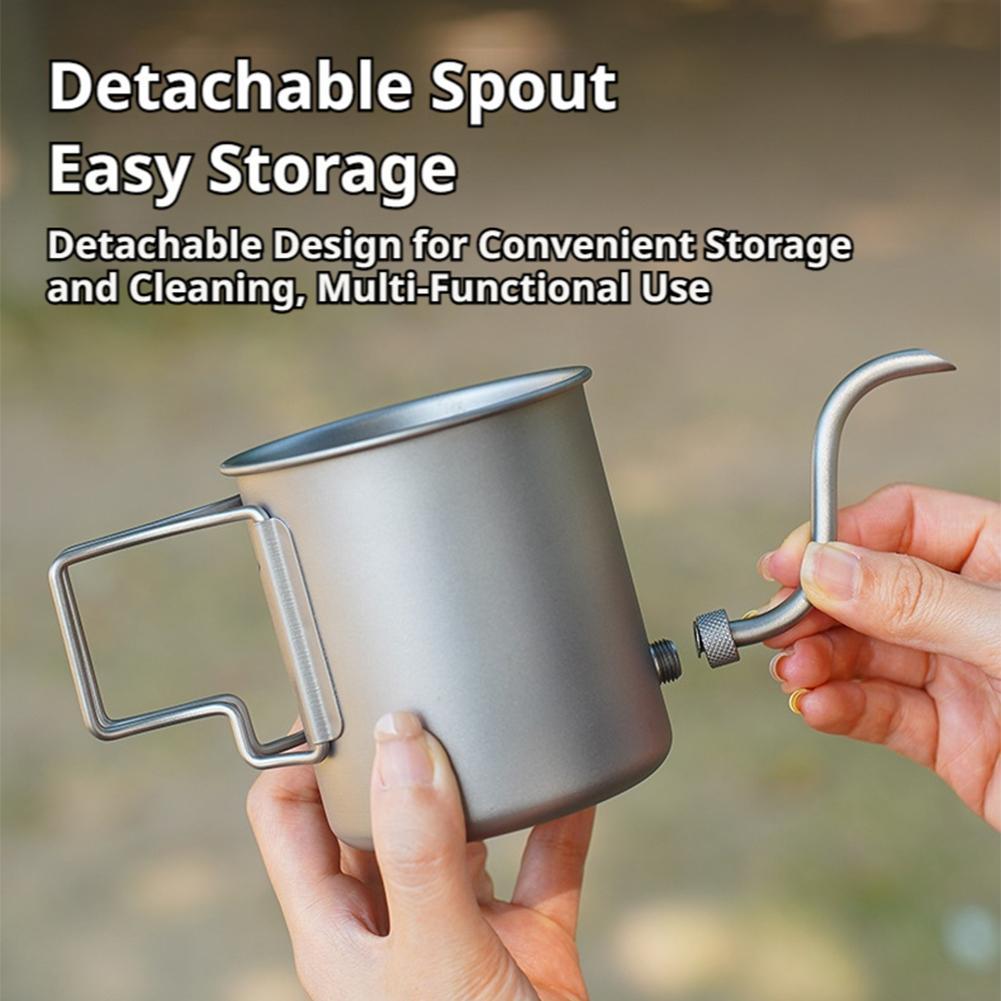 กาต้มน้ำไทเทเนียมบริสุทธิ์ 420 - Camping Cooking Set Lightweight บทวิจารณ์และราคา
