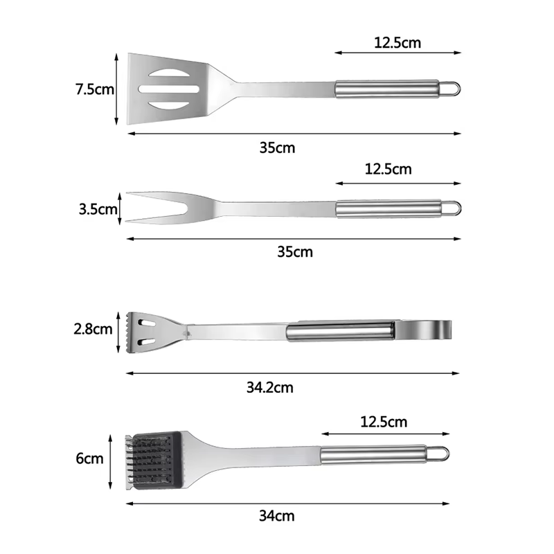 ชุดอุปกรณ์ปิ้งย่างสแตนเลส ชุดอ - Camping Cooking Utensil Bag บทวิจารณ์และราคา
