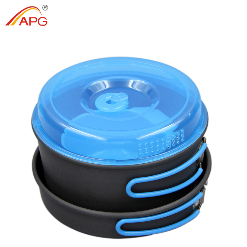 เครื่องครัวตั้งแคมป์แบกเป้หม้อ - Camping Cooking Pots And Pans Set บทวิจารณ์และราคา