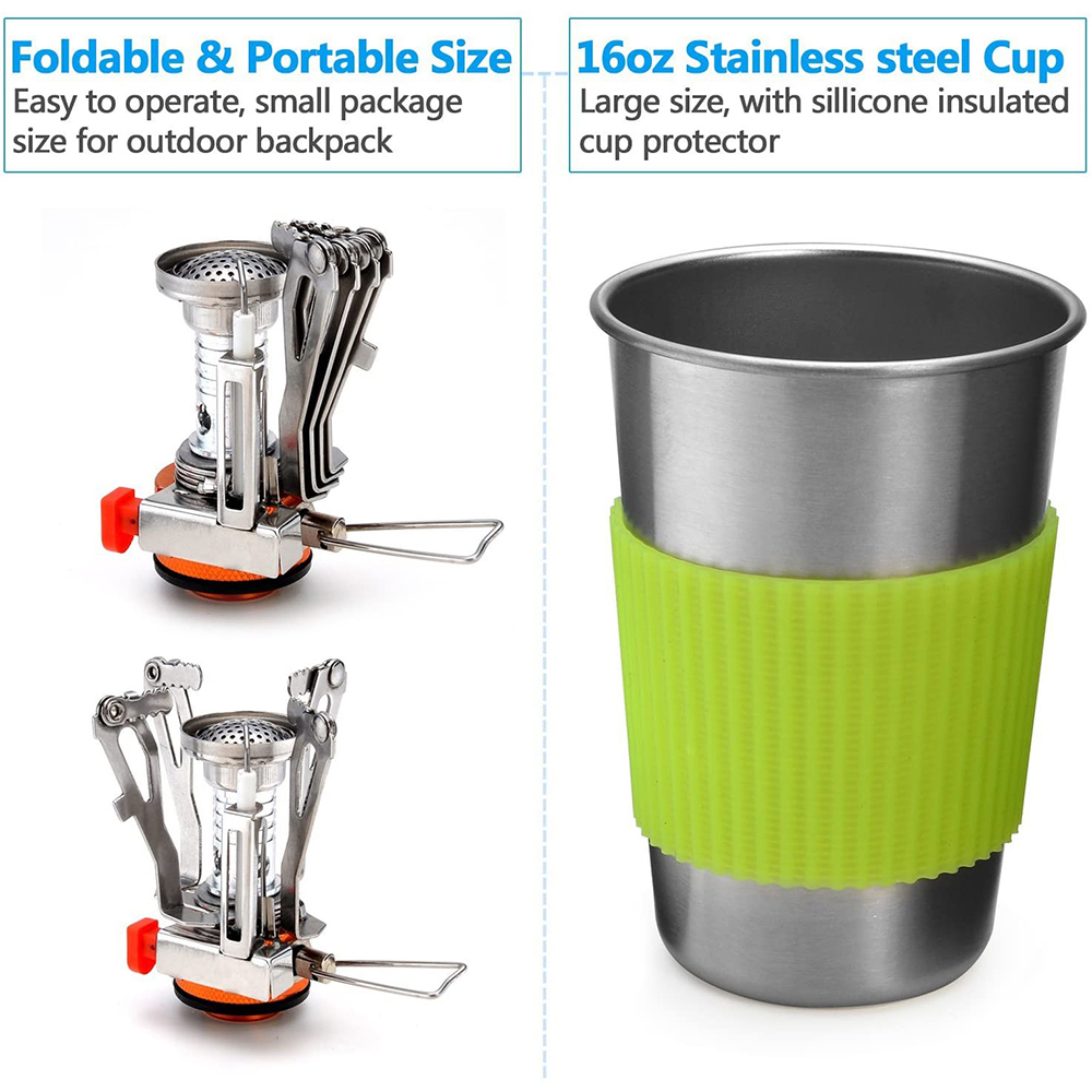 ชุดเครื่องครัวตั้งแคมป์พร้อมเต - Camping Cooking Kits บทวิจารณ์และราคา