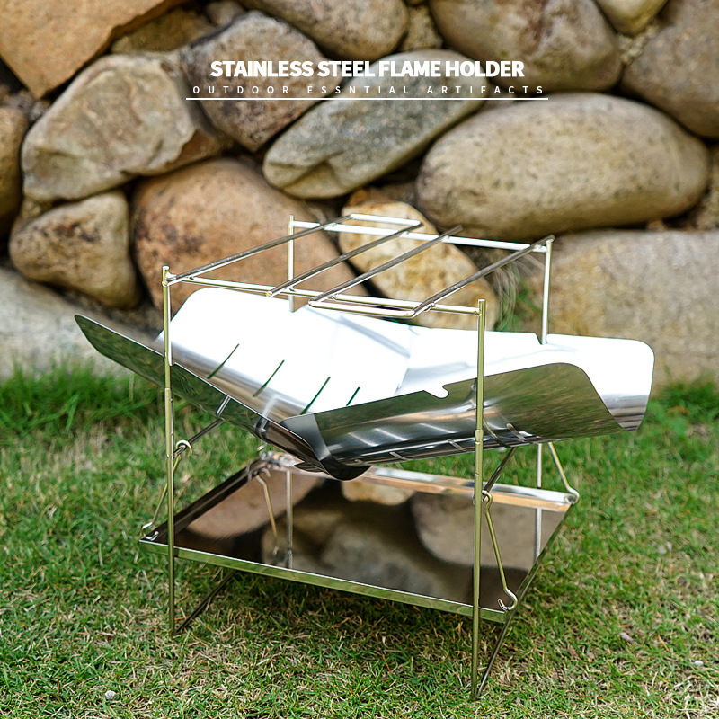 การเผาไหม้ไม้เตาแคมปิ้งแบบพกพา - Camping Cooking Fire Stove บทวิจารณ์และราคา