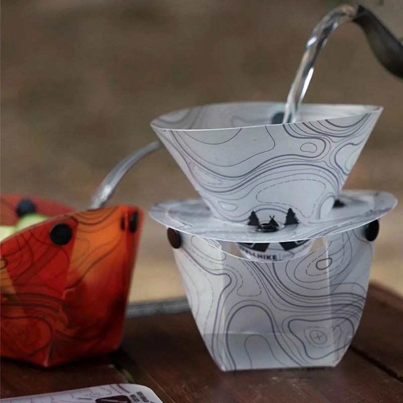 พับบนโต๊ะอาหารแบบพกพาชามจานชาม - Camping Cooking Kits บทวิจารณ์และราคา